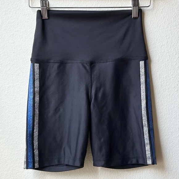 Beach Riot Glitter Size Stripe Bike Shorts Sz M - Picture 4 of 15